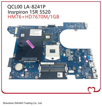 

CN-06D5DG 06D5DG QCL00 LA-8241P 5520 mainboard For DELL Inspiron 15R 5520 7520 laptop motherboard With HD7670M 1GB 100% TEST OK