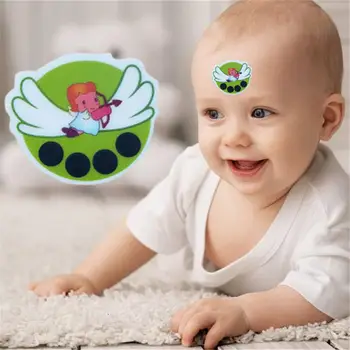 

New Type Disposable 5pcs Child Forehead Thermometer Sticker Cartoon Baby Forehead Strip For Kids ABS Material
