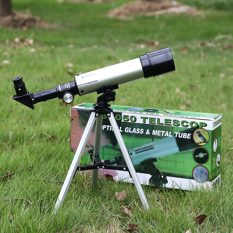 Professional getting Started Monocular Refractive Space Astronomical Telescope Travel Spotting Scope with Portable Tripod Lever