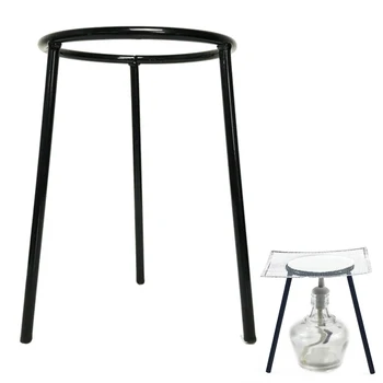 

Stand Apparatus Lab Tripod Cast Iron Durable Alcohol Lamp Chemistry Equipment Educational Heating Crucible Burner Beaker School