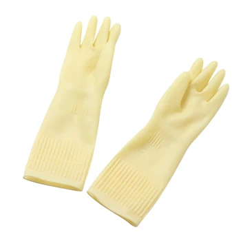 

38/45cm Kitchen Clean Gloves Waterproof Long Sleeve Gloves Rubber Latex Gloves for Dishewashing L5