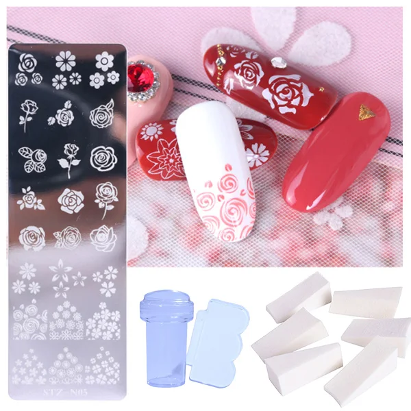 Рождественский штамп для ногтей пластины шаблон для ногтей лист цветок трафарет для рисования снежинок для лака для ногтей печать для маникюра CHSTZN01-12-2 - Цвет: STZ-N05