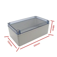 250*150*100 мм ABS пластиковый водонепроницаемый чехол проект электронный инструмент чехол Корпус с прозрачной крышкой