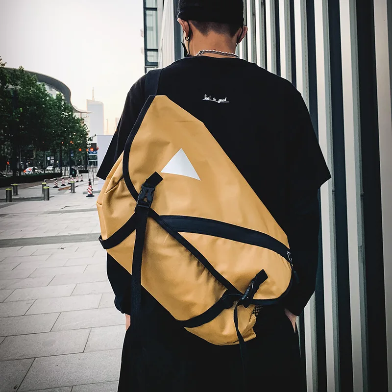 

Popular Brand Large-Volume Shoulder Bag Men And Women Street Hip Hop Harajuku Function Bag INS Shoulder Bag Workwear Bag School