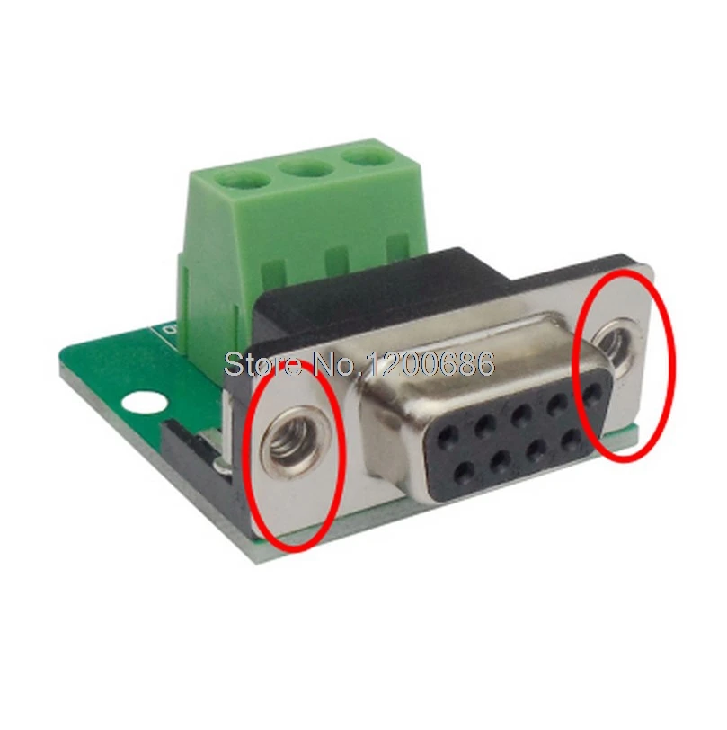 Serial port DB9 Welded lead leads 235 feet RS232 connector COM port Male head without housing