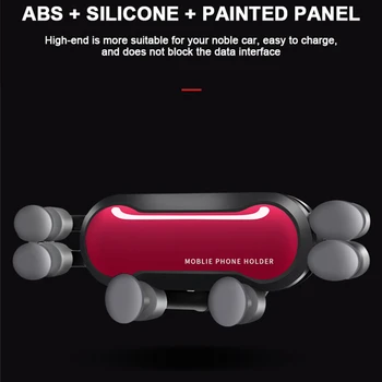 

360 Degree Graity Car Mobile Phone Bracket Holder For Cell Phone Holder Stand in Car GPS Mount Phone Support Auto Accessories