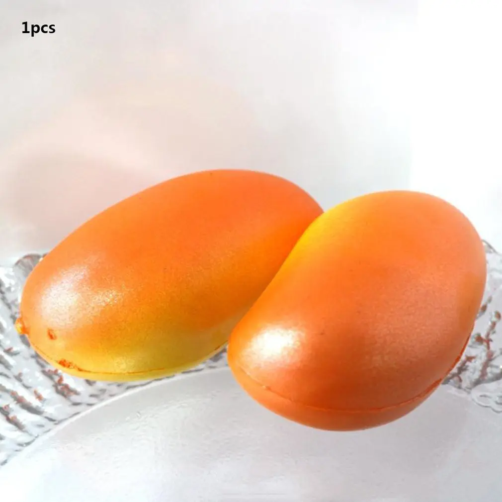 16x9 см имитация манго Kawaii милый Jumbo губчатый медленно растущий крем ароматический подарок очаровательное кольцо для ключей с игрушкой DIY Ремни для сотового телефона