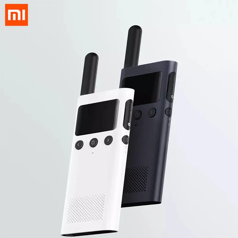 Xiaomi Mijia Smart Walkie Talkie 1S LED Display 3 5mm Headphone Jack 4 2 Dual Mode Bluetooth FM Radio Handy TeamTalk Tool