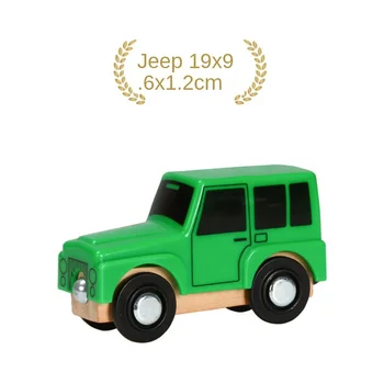 

Wooden multi-function magnetic car track scene car compatible with BIRO wooden track children's educational toys w5