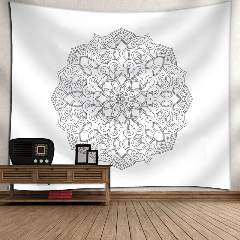 Mandala Printed Boho Home Decor Tapestry Wall Hanging Sheets Beach Towels Picnic Blanket Hippie Macrame Psychedelic Tapestry