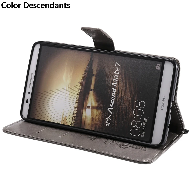 Кожаный чехол для Huawei Ascend Mate 7 Mate7 MT7 TL00 TL10 L09 флип задней панели телефона L09|Бамперы|