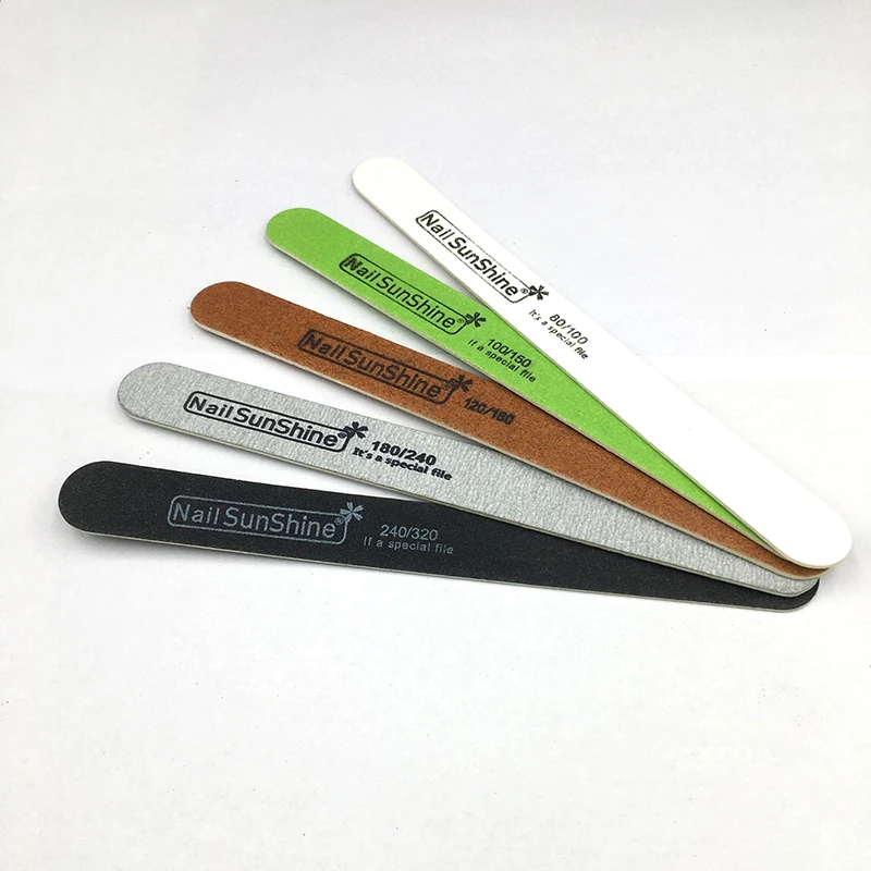 11Pcs Pack High Quality Double side Sandpaper Nail File limas para Grinding Nail Art Buffing Block 2