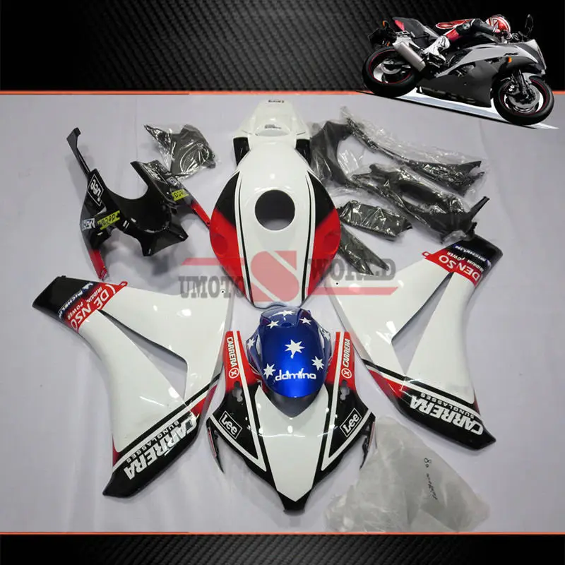 as shows pictures ZXMT ABS Литье под давлением обтекатель комплект для Honda CBR1000RR 2008-2011 кузов крышка бака сиденье хомут Оранжевый Красный Зеленый Желтый Черный - Цвет: as shows pictures