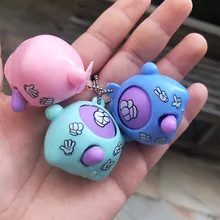 Porte clés délicat et amusant avec Mini appareil Mora, jeu de devinettes avec les doigts, jeu Rock, ciseaux en papier, jouet, oeuf rond, 6 pièces/lot, 2022