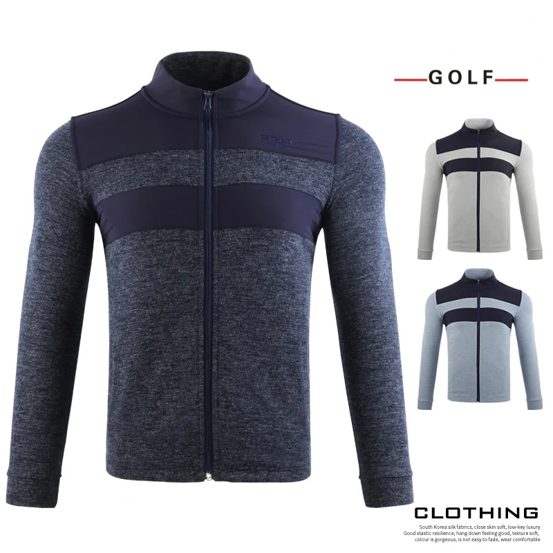 Мужская теплая куртка тонкая бархатная для гольфа тенниса бейсбола ветровка