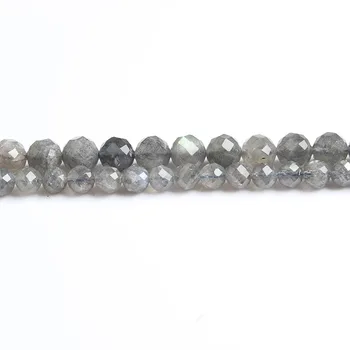

LanLi natural jewelry 6/8mm Carved on the labradorite loose Beads DIY men and women Bracelet Necklace anklet Accessories