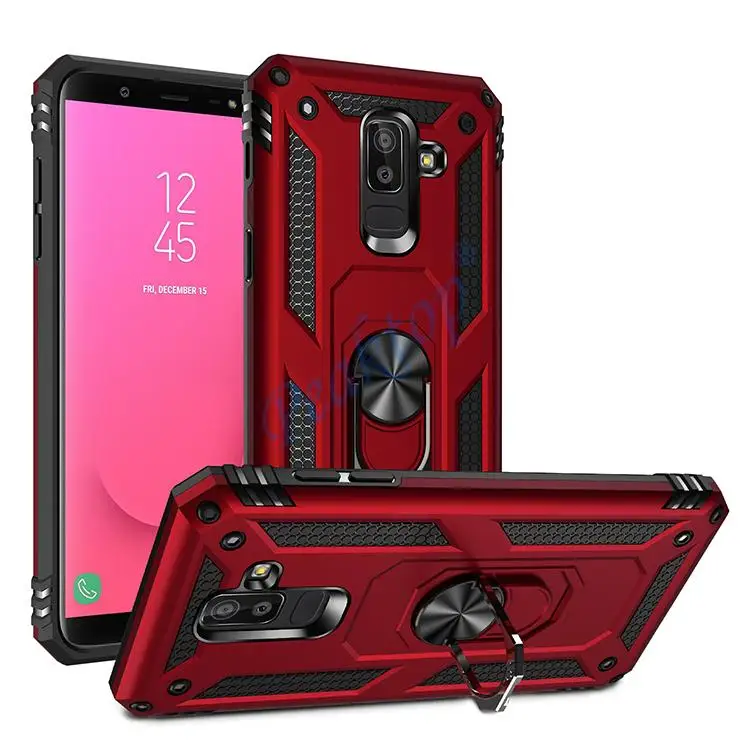 Бронированный противоударный чехол для Samsung Galaxy J8 2018 магнитный автомобильный