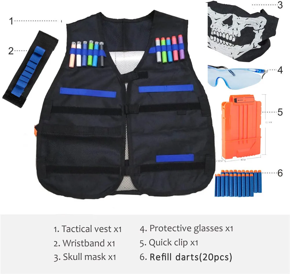 Костюмы для оружия Nerf аксессуары тактическое оборудование пистолет челнок пуля пули клип совместимый для Nerf пистолет ребенок открытый игрушка