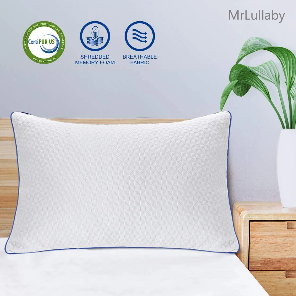 Подушки MrLullaby для сна измельченные подушки из пены с эффектом памяти размер Queen