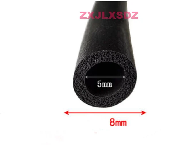 EPDM Rubber Foam Hose Rubber Pipe Foam Sealing Strip Car Door filler Strip 5mm x 8mm