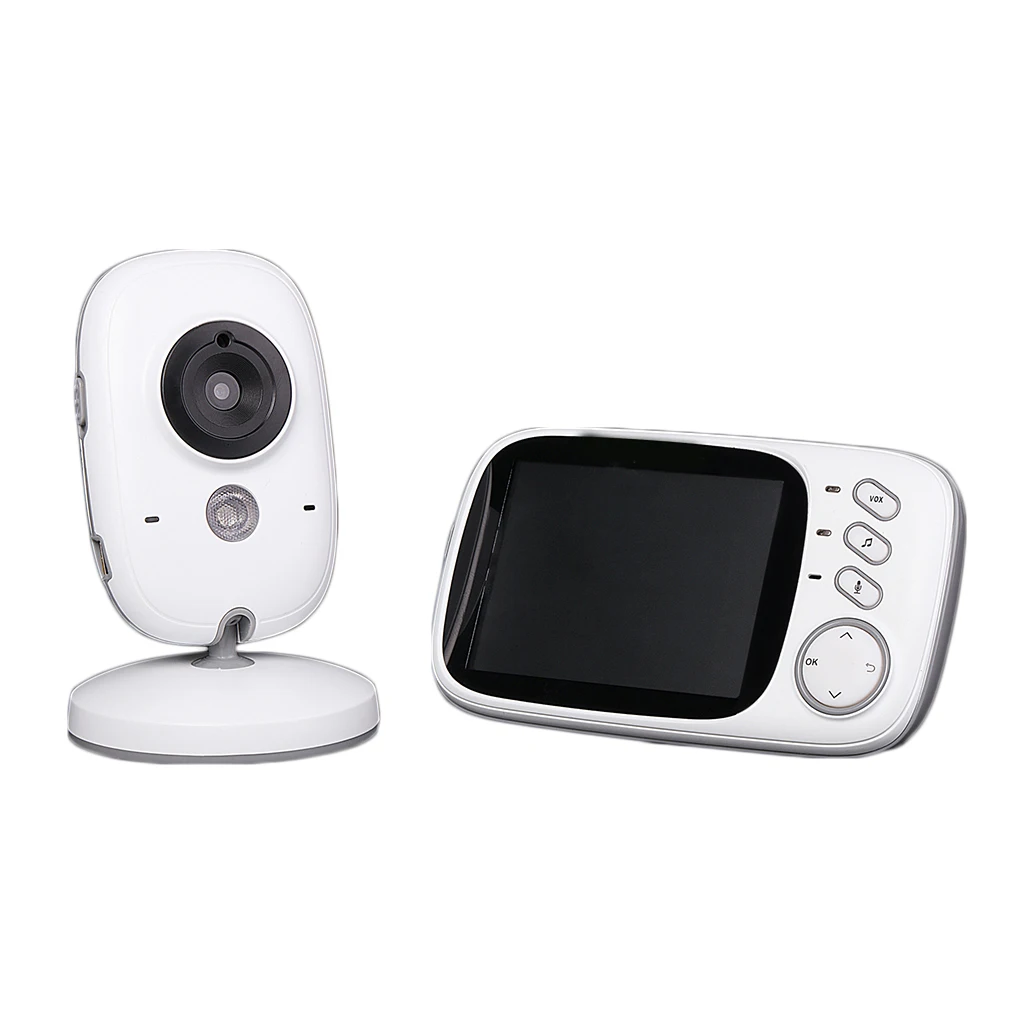 

VB603 2.4GHz 3.2inch LCD Display Wireless Baby Surveillance Camera Temperature Sensor 2 Way Audio Talk Nanny Camera