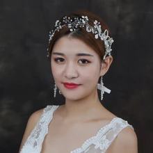 TRiXY H07 свадебные аксессуары для волос с жемчугом свадебные аксессуары для волос Свадебные украшения для волос свадебный головной убор ободки