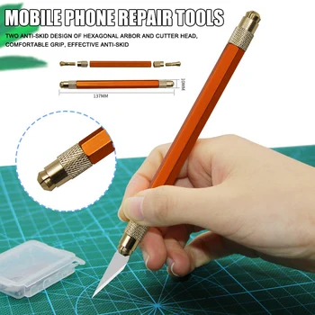 

13pcs Blades Steel Craft Artwork Sculptures Cutter with Handle Carving Stencil DIY Tool can CSV