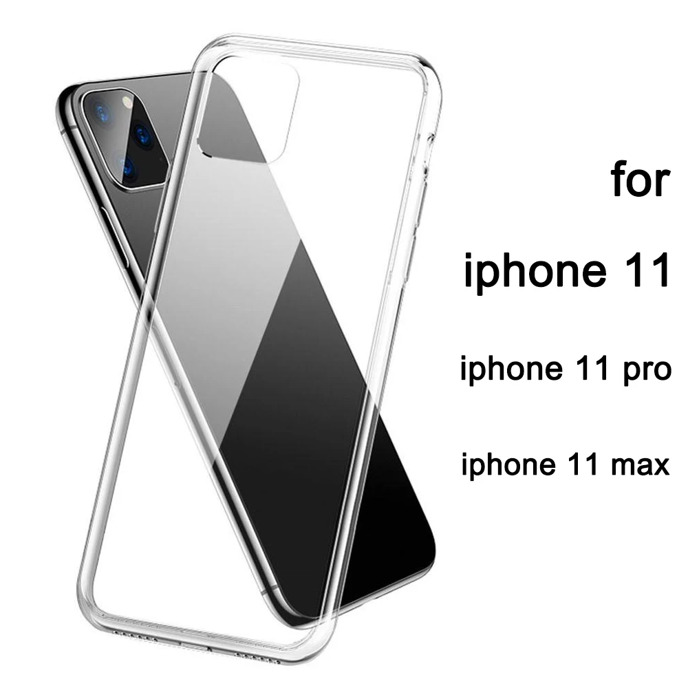 Для iPhone 11 Pro Max взрыв-доказательство из прозрачного стекла чехол для телефона