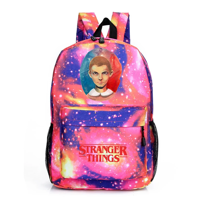 8 Hot Stranger Things Galaxy Backpack Popular Pattern Laptop Shoulder Knapsack Beautiful Children Boys Girls School Book Bag - Цвет: 8