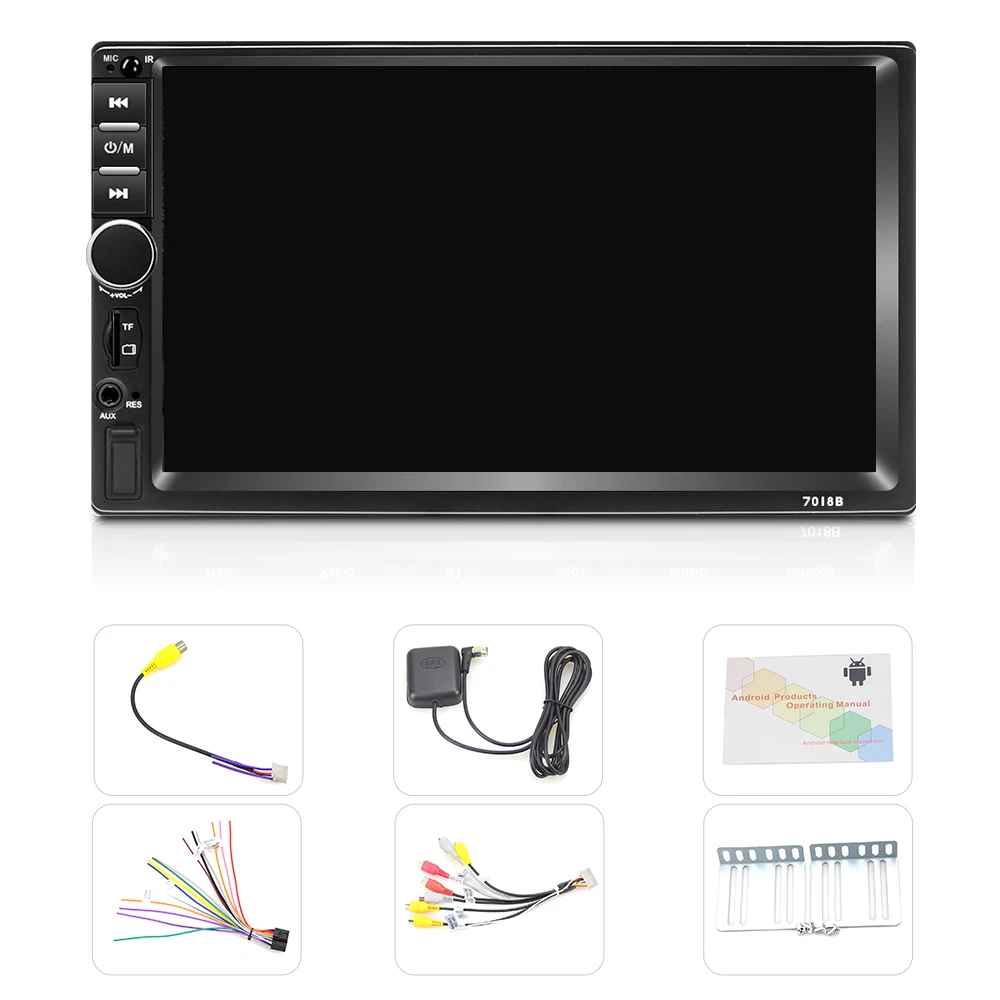 Автомобильный мультимедийный плеер LeeKooLuu 2Din Android радио стерео GPS Wi Fi MirrorLink 7 дюймов