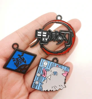 

New 30 Pcs Anime Kimetsu no Yaiba Mixed Charm Pendants DIY Jewelry Making A39