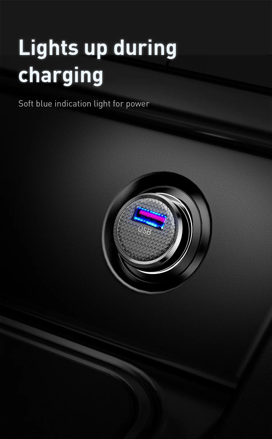Baseus mi ni USB Автомобильное зарядное устройство Quick Charge 3,0 Автомобильное зарядное устройство для iPhone samsung Xiaomi mi QC3.0 QC Быстрая Мобильная Автомобильная зарядка