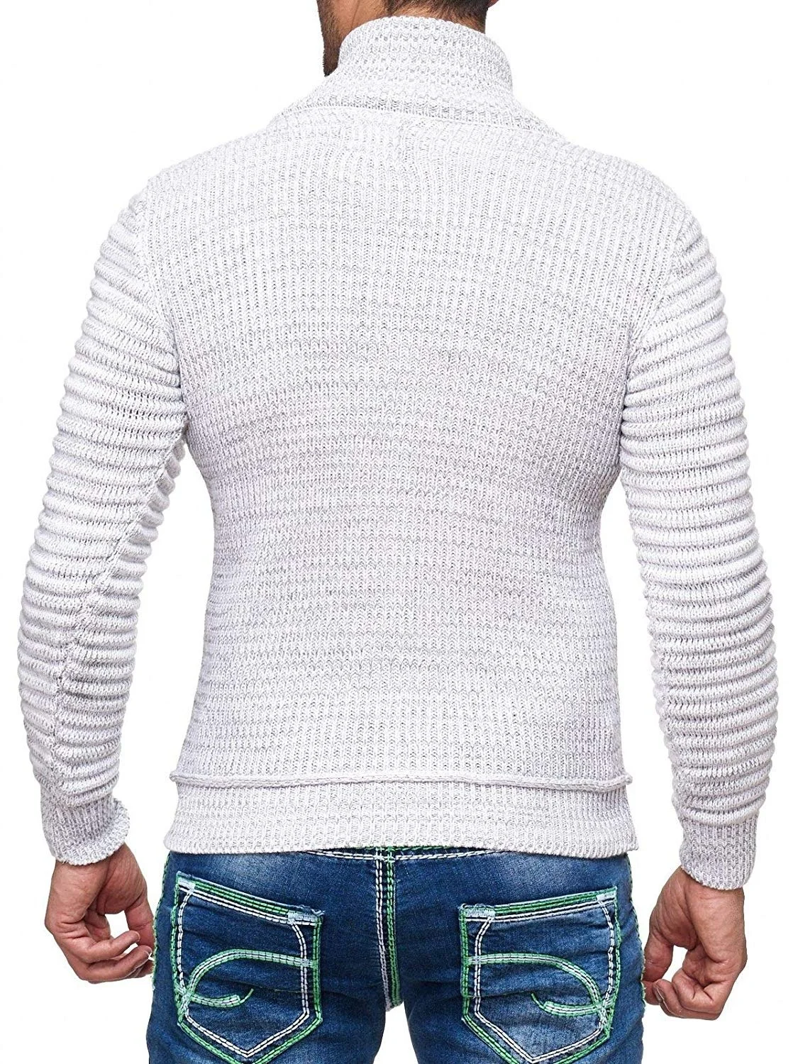 ZOGAA 2019 Autumn Winter Brand Sweater Cardigan Men Casual Slim Sweaters Male Warm Thick Hedging Turtleneck Sweater Men S-3XL