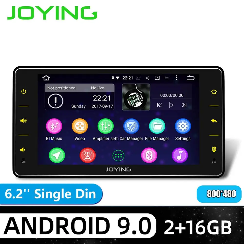 6.2 INCH 2GB 16GB Радуясь Универсальный Android 9,0 Автомагнитола стерео Восьмиядерный gps навигация головное устройство мультимедиа без DVD wifi SWC BT плеер видео выход - Цвет: 6.2 INCH 2GB 16GB
