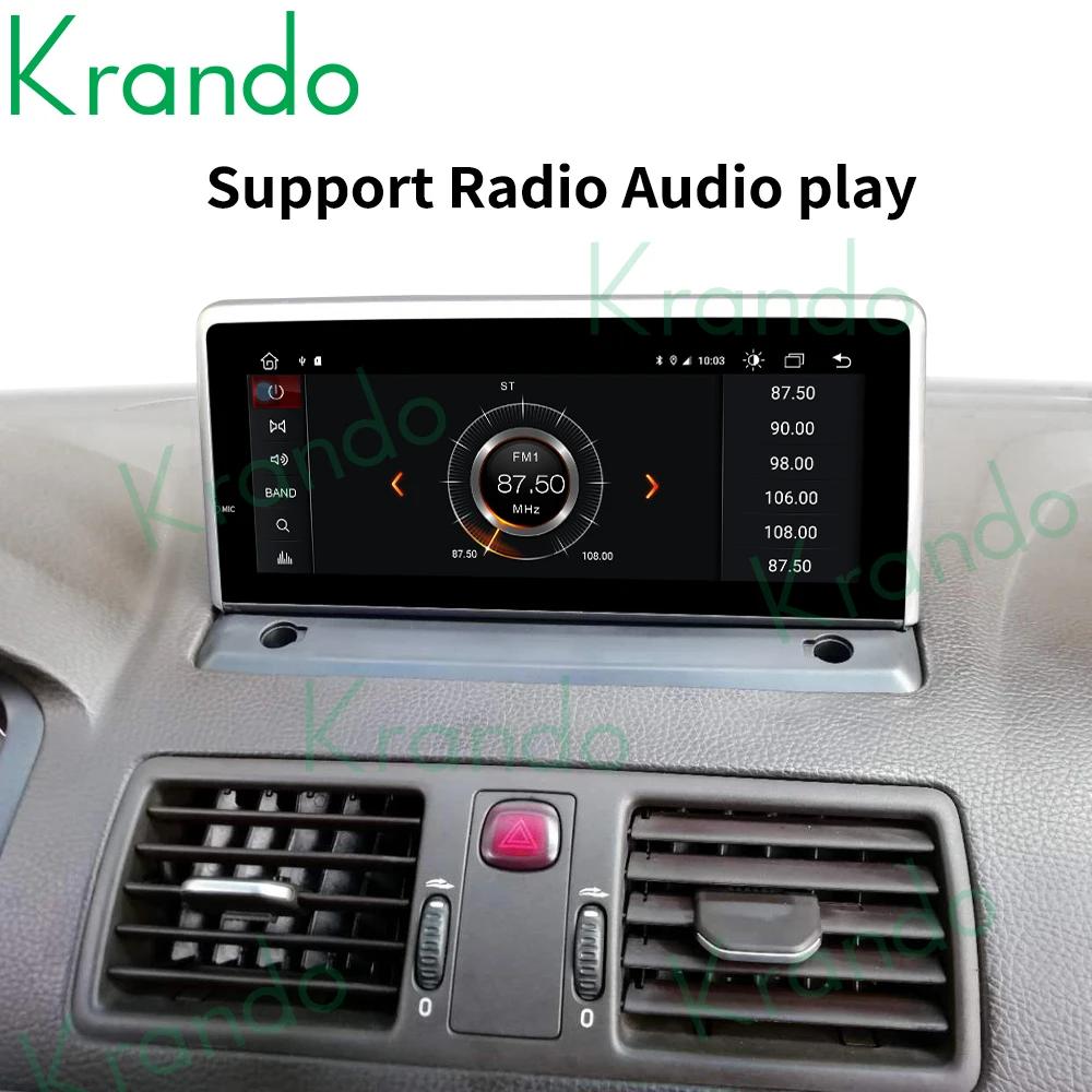 Krando Android 10.0 4G 64G Car Radio Multimedia Screen Navi GPS Stereo For Volvo XC90 2007-2013 Headunit Carplay DVD Player