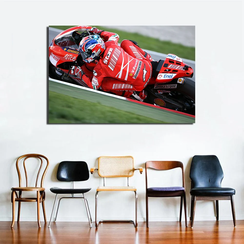 Постер на стену Ducati Racing для гостиной картины холсте домашнего декора|Рисование и