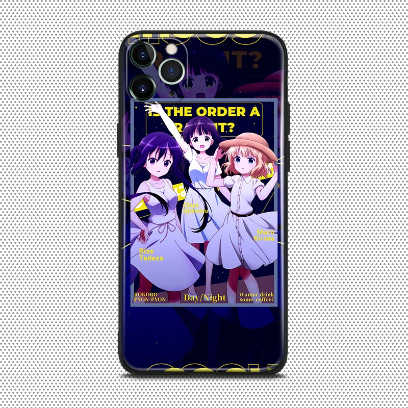 Gochuumon wa Usagi Desu Ka аниме для iPhone se 6 6s 7 8 plus x xr xs 11 pro max Мягкий силиконовый чехол