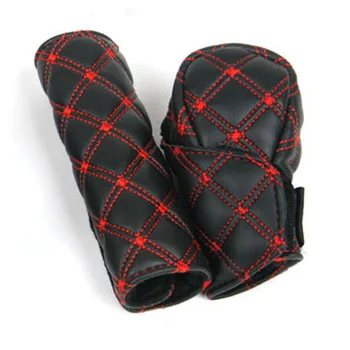 

2Pcs/Set Faux Leather Hand Brake Shift Knob Cover for Hyundai ix35 iX45 iX25 i20 i30 Sonata,Verna,Solaris,Elantra,Accent,Veracru