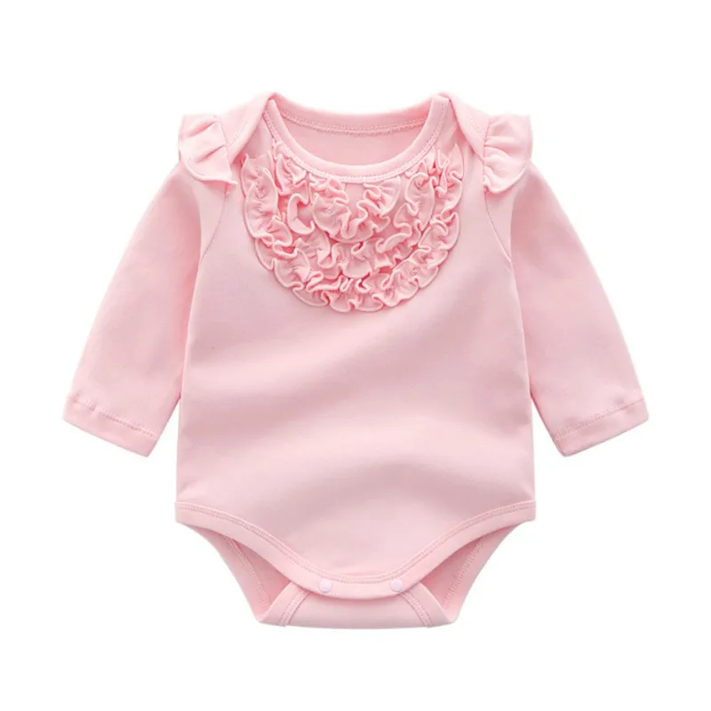 

Autumn New born baby Girl Romper Infant Candy Color Baby Girls Clothes Long Sleeve Spring Autumn Romper Toddler Clothing