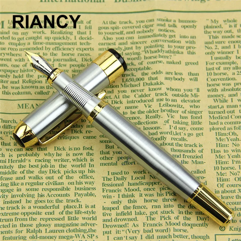 Высокое качество Jinhao x750 роскошный вулпен металлический благородный нержавеющий перьевая ручка чернильная ручка канцелярская ручка stilografica 03830