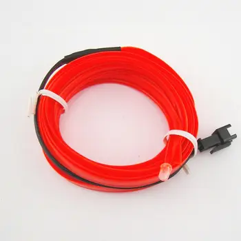 

Red Atmosphere lamp Accessories Auto Neon Strip Lights Tape 180 degree LED