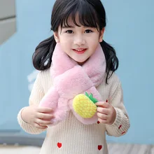 Детский шарф для мальчиков и девочек; зимние шарфы; модные детские теплые шарфы с овечкой из мультфильма; шарфы для шеи 80 см