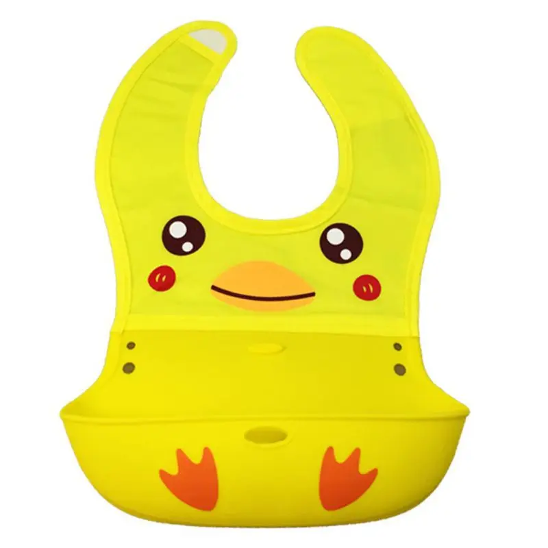 Hilittlekids мультфильм Bibsborn мальчик девочка водоотталкивающий нагрудник силиконовый детское полотенце-Слюнявчик