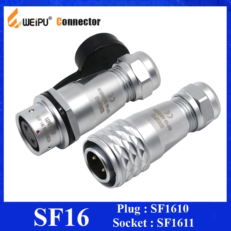 Оригинальные Weipu SF16 IP67 2 3 4 5 7 9 10 контактный разъем Waterpoof SF1610/P штекер кабеля SF1611 в