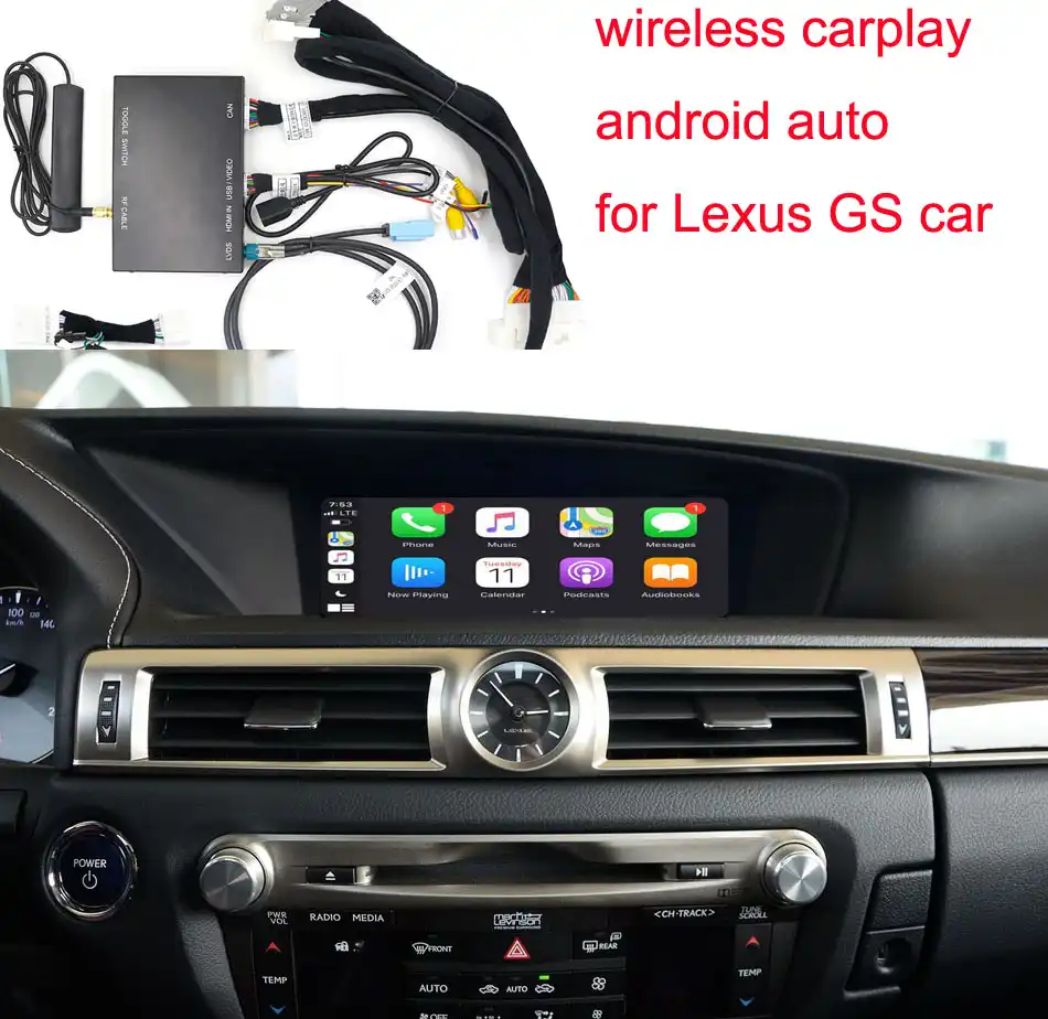Android / Carplay interface box for Lexus GS 2012 2019 12.3 video