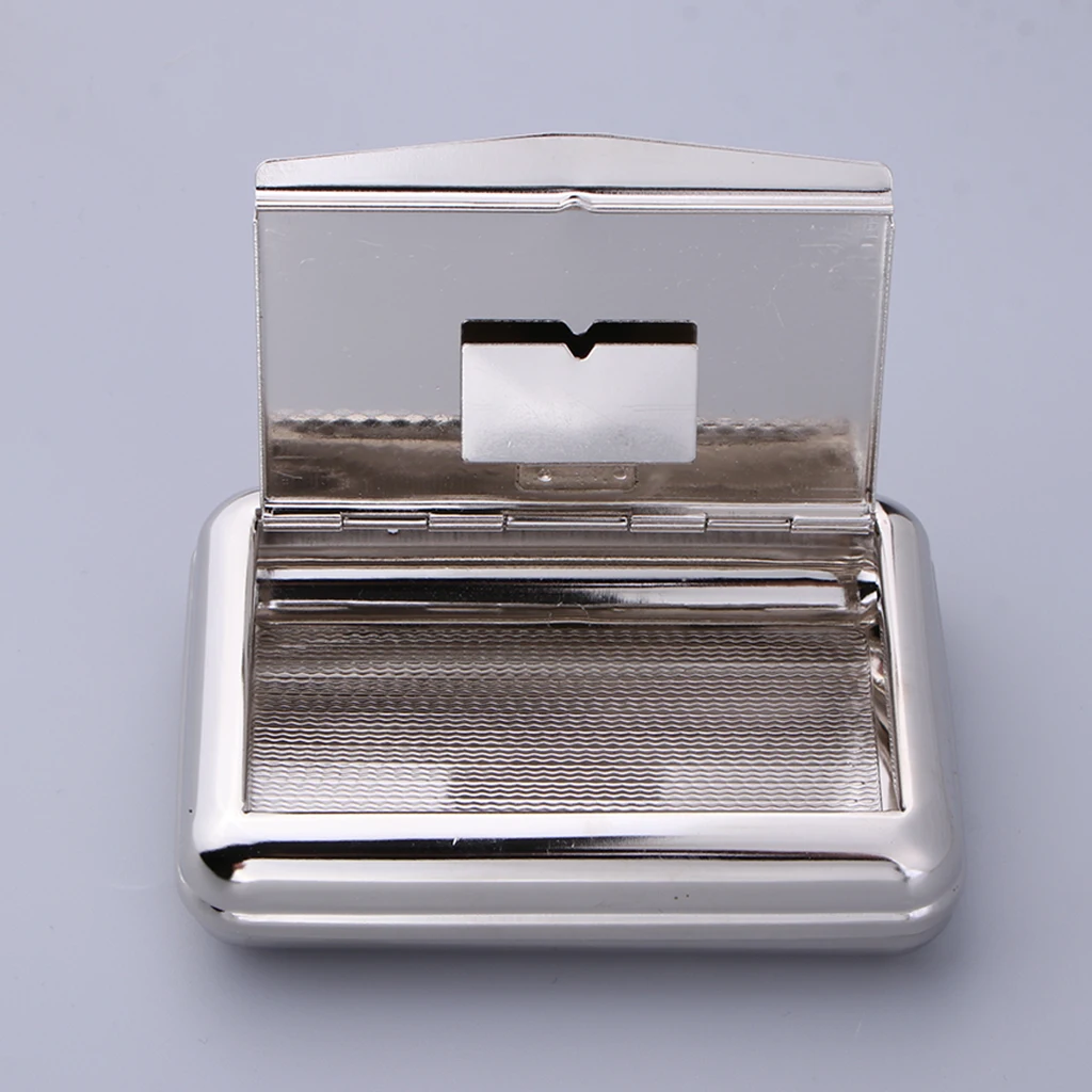 Silver Tobacco Smoke Storage Case Moisturize Box Pipe Tobacco Holder Cigarette Storage Case for Fathers Day Gift 