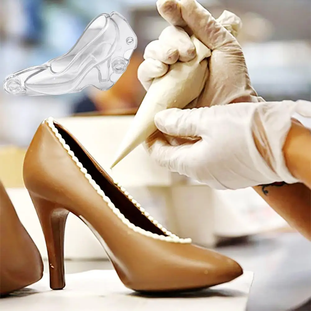 

High-Heeled Shoe Chocolate Candy Jelly Mold Baking Mould Cake Decorating Tool DIY creative crystal high heels chocolate baking