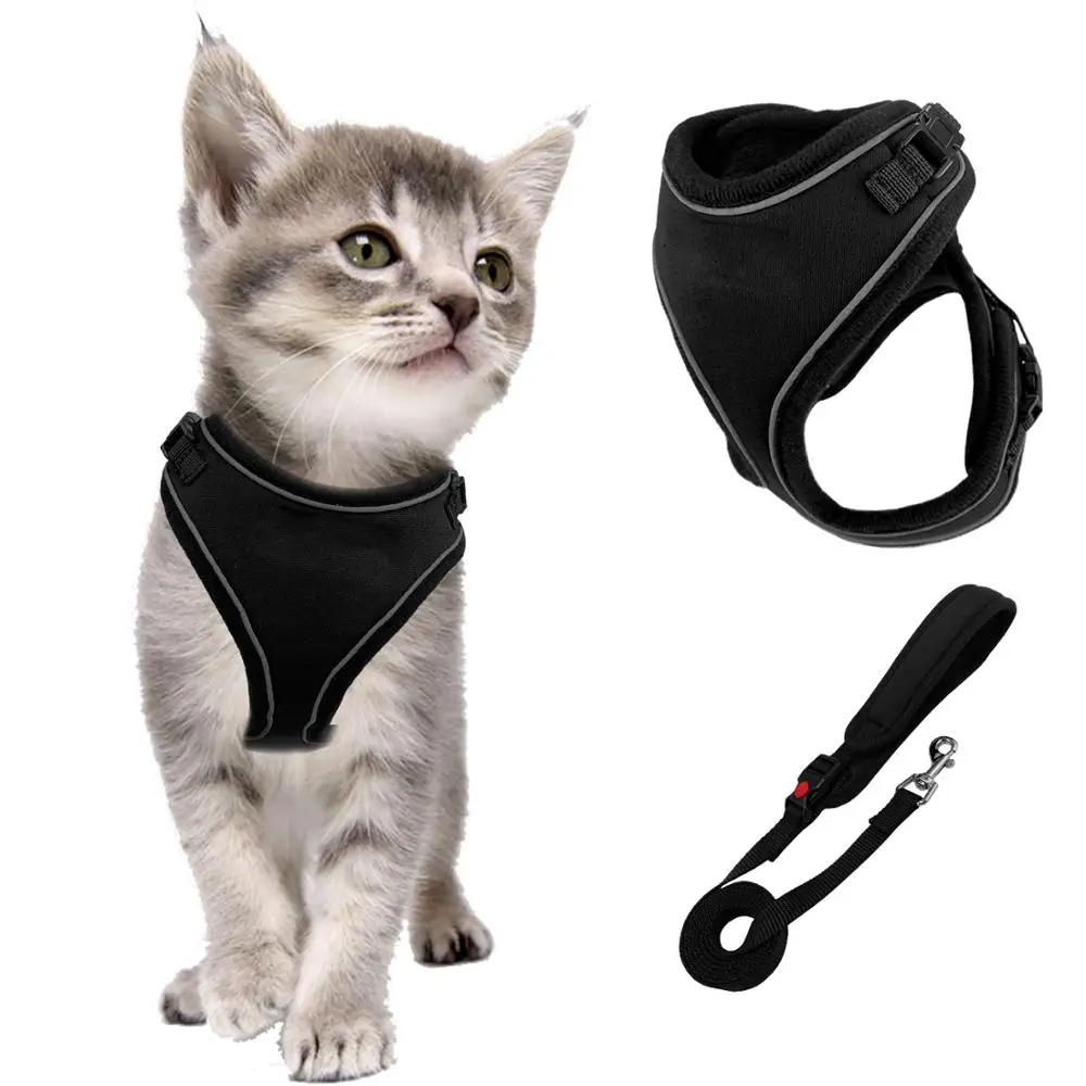 Cat Harness And Leash Set,no Pull Escape Proof Cat Vest Harness,easy On