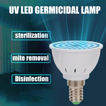 

Home Room LED Disinfection Lamp GU UVC Ultraviolet Sterilizer E14 Light Bulb for Household Rooms Protection Supply
