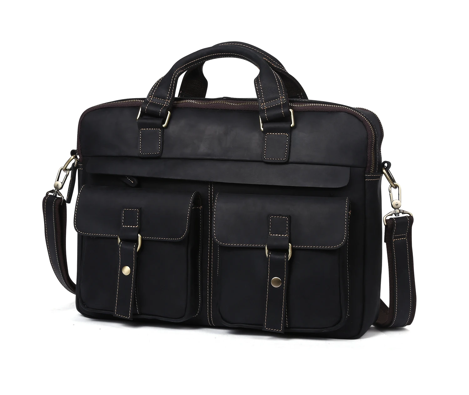 JOGUJOS мужской портфель из натуральной кожи, кожаная сумка для ноутбука, деловая Компьютерная сумка через плечо, модная сумка-мессенджер